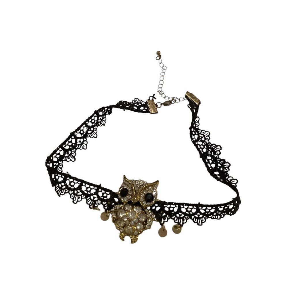 Vintage Owl Choker Necklace